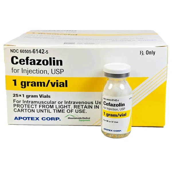 Cefazolin-Sodium-for-Injection-1-gram-Powder-Vials-by-Apotex-NDC-60505-6142-05_600x CEFAZOLIN 1 GR VIAL - Image 1