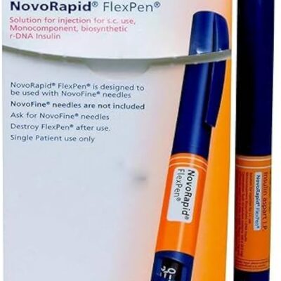 قلم تزریق نووراپید فلکس پن 100واحد/میلی لیتر 3میلی لیتر| NOVORAPID FLEXPEN Injection 100 IU/ml,3 ml