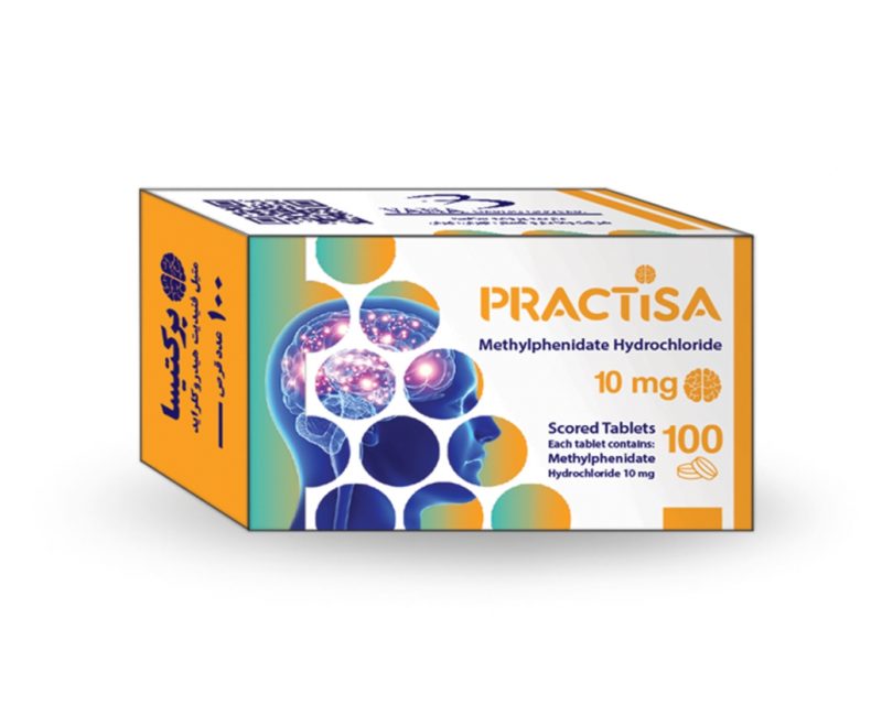 PRACTISA قرص متیل فنیدیت 10 میلی گرم | METHYLPHENIDATE HCL 10MG TAB - تصویر 1