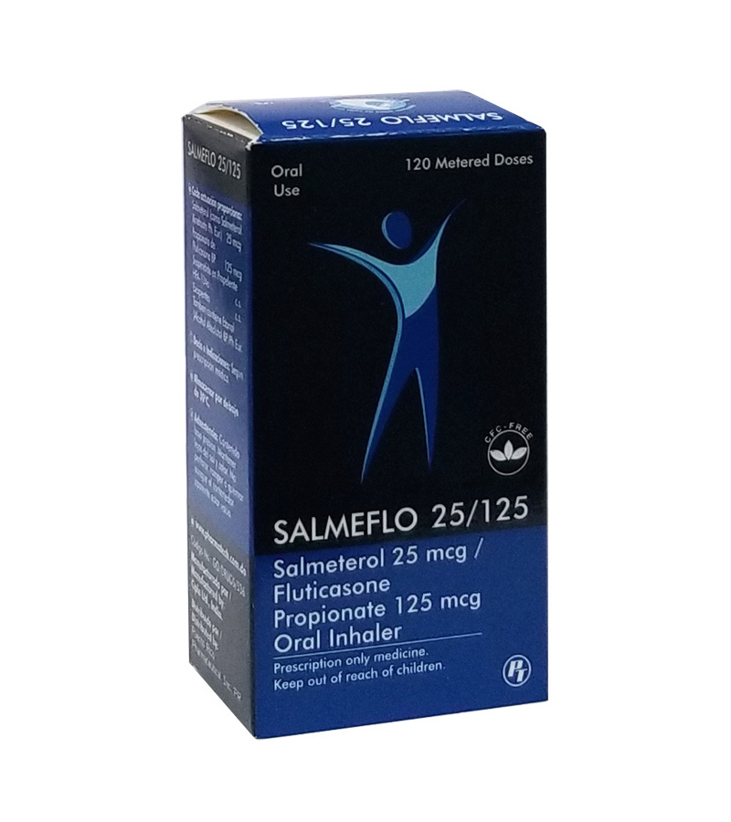 Salmeflo-25-125Mcg اسپری سالمفلو ام دی آی 25/125 میکروگرم/دوز SALMEFLO MDI 125/25 MCG/DOSE INHALANT - Image 1