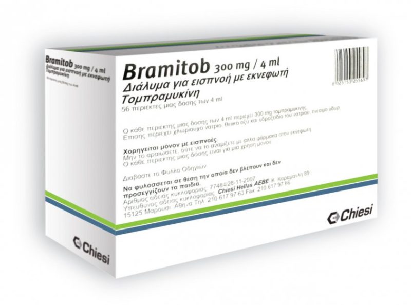 bramitob نبول استنشاقی برامی توب | bramitob® 300mg/4ml nebulisation solution - تصویر 1