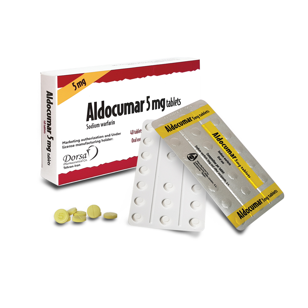 َAldocumar قرص آلدوکومار ALDOCUMAR® 5MG TAB - تصویر 1