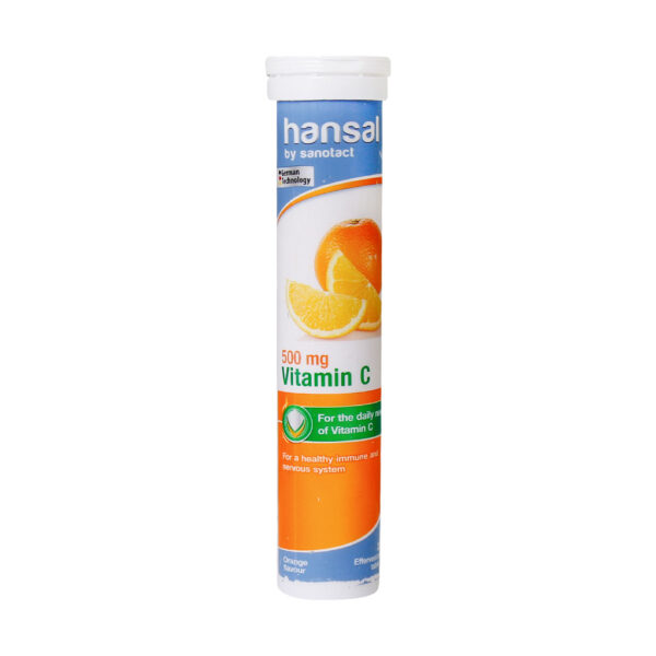 قرص جوشان ویتامین C 500 میلی گرم هانسال 20 عدد_655d5f1e7922d.jpeg قرص جوشان ویتامین C 500 میلی گرم هانسال 20 عدد - تصویر 1