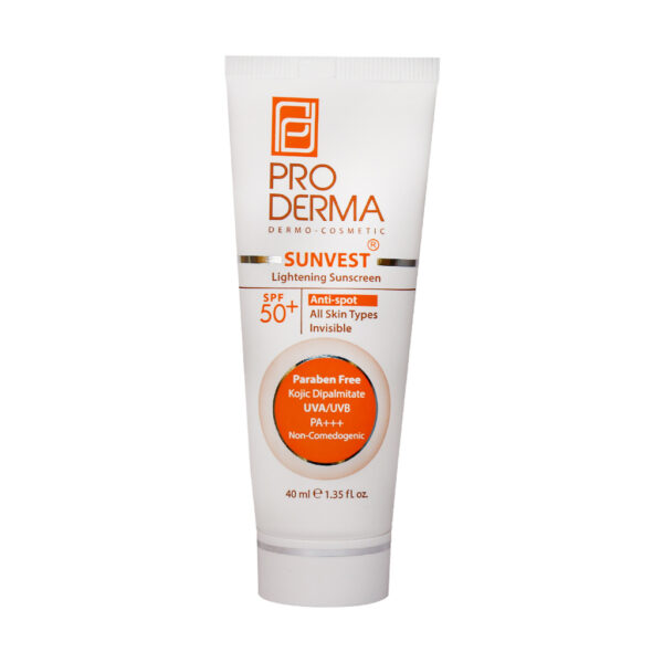 کرم ضد آفتاب و روشن کننده لک های پوست +SPF50 پرودرما 40 میلی لیتر_655d35e7c964d.jpeg کرم ضد آفتاب و روشن کننده لک های پوست +SPF50 پرودرما 40 میلی لیتر - Image 1