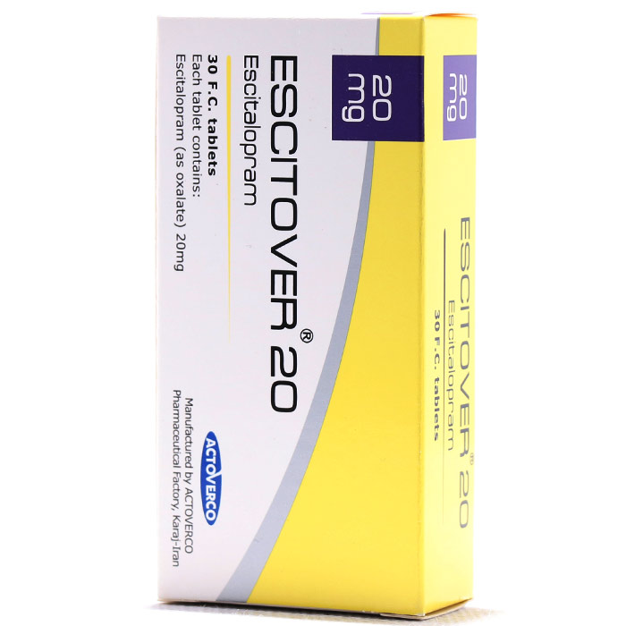 ESCITOVER 20 mg Tablet قرص اس سیتاور 20 میلی گرم | ESCITOVER 20 mg Tablet - تصویر 1
