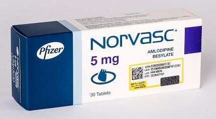 NORVASC 5 MG قرص نورواسک 5 میلی گرم | NORVASC Tablet 5 mg - تصویر 1