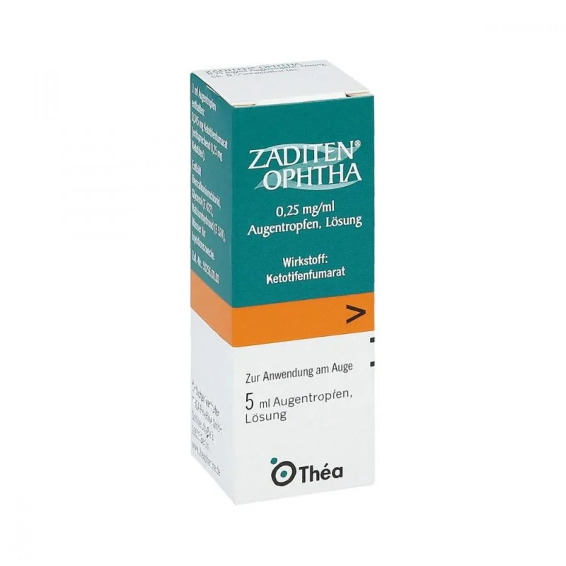 قطره چشمی زادیتن 0.25میلی گرم/میلی لیتر | ZADITEN Eye Drop 0.25 mg/ml - تصویر 1