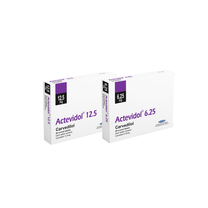 ACTEVIDOL 6.25 mg قرص اکتویدل 6.25 میلی گرم-اکتویدول | ACTEVIDOL 6.25 mg Tablet - تصویر 1
